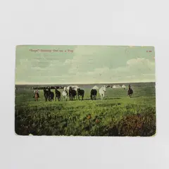 Reps Starting Out On A Trip Postcard Pendleton To Astoria Oregon Finnish Message