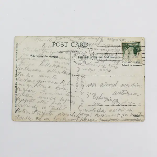 Reps Starting Out On A Trip Postcard Pendleton To Astoria Oregon Finnish Message