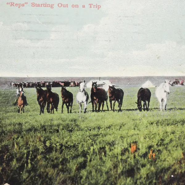 Reps Starting Out On A Trip Postcard Pendleton To Astoria Oregon Finnish Message