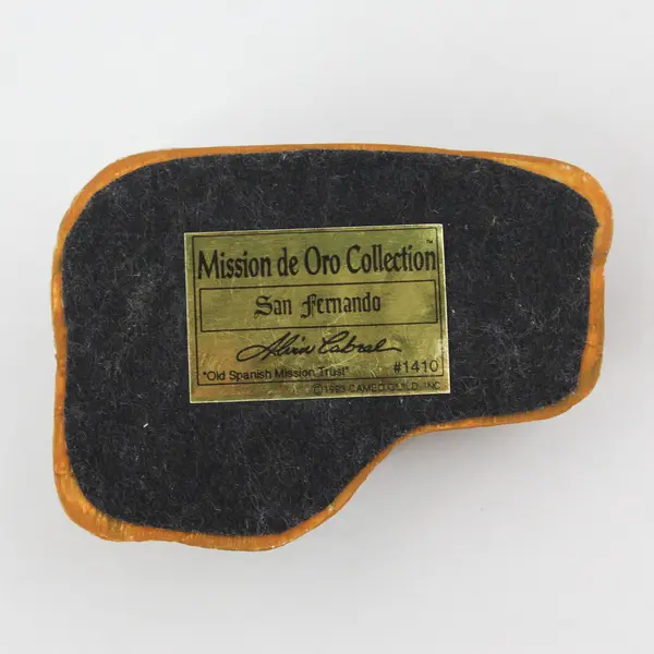 Mission De Oro Collection San Fernando Figurine Old Spanish Mission Trust #1410