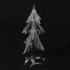 Clear And Frosted Glass Decorative Tree 6"