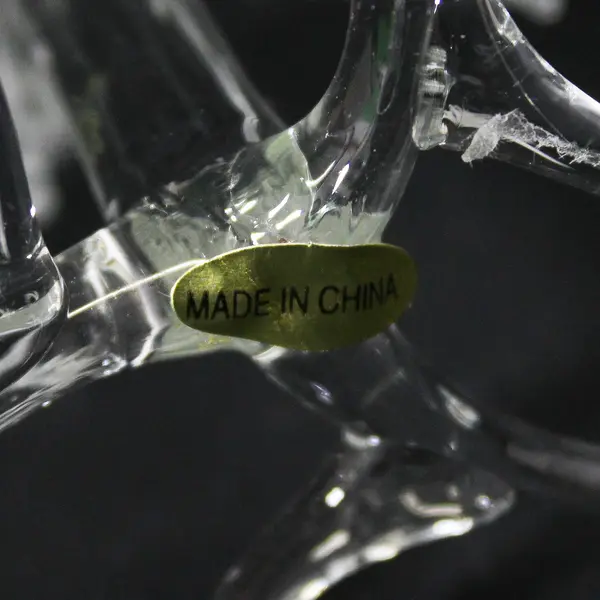 Clear And Frosted Glass Decorative Tree 6"