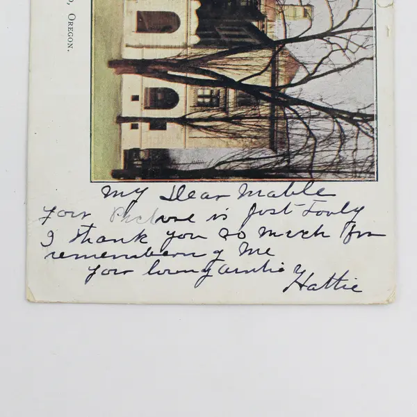 Custom House Portland Oregon Color Litho Postcard 1904 Warrendale OR Postmark