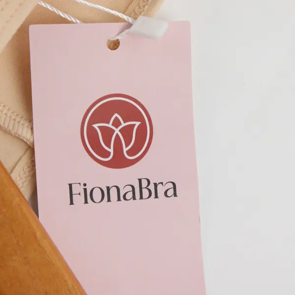 NWT FionaBra Women's XL Peach Floral Wireless Front Wrap Closure Wide Strap Bra