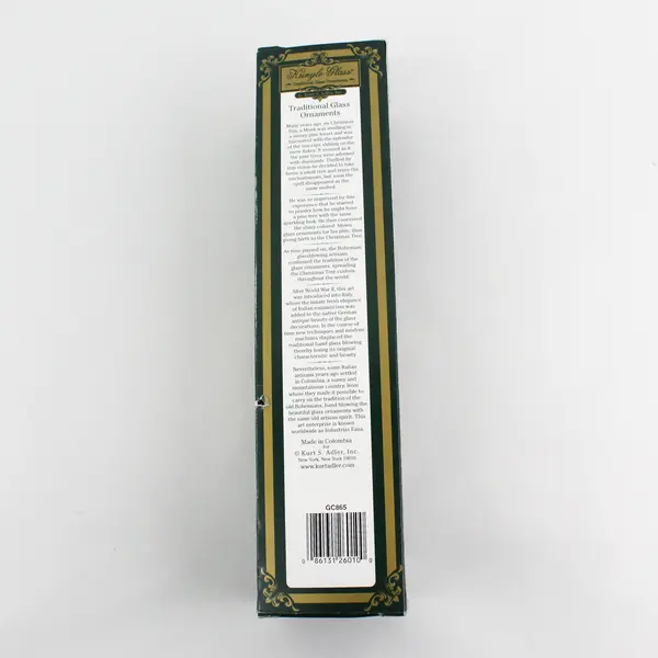 Kurt Adler Kringle Glass Tree Topper Red With Indentations