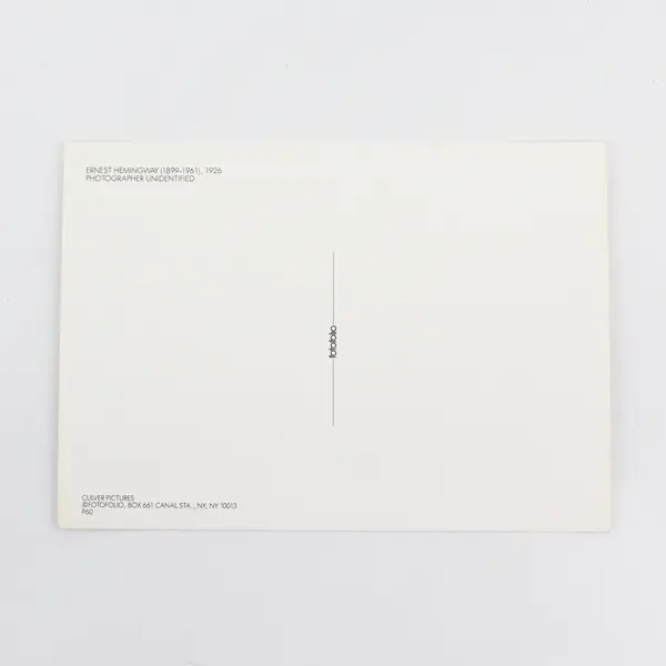 Ernest Hemingway 1926 Postcard Culver Pictures Fotofolio Reprint 