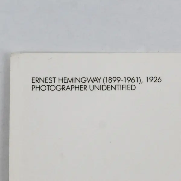 Ernest Hemingway 1926 Postcard Culver Pictures Fotofolio Reprint 