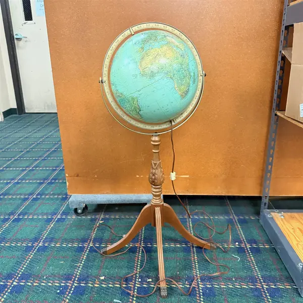 Vintage 1963 Replogle Light Up 12" Globe on Stand- Freight / Local Pickup