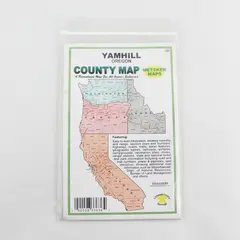 Vintage Yamhill County Oregon Metskers Map 1993 Edition Hunting Fishing Travel