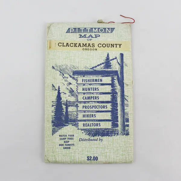 Lot Of 2 Vintage Clackamas County Oregon Maps Pittmon Metsker's