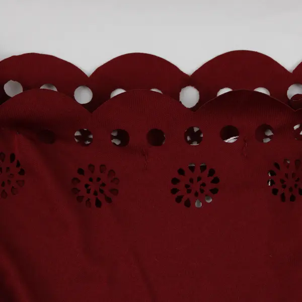 NWT Rose Gal Women's L (14) Maroon Floral Cutouts Stretch Cold Shoulder Dress