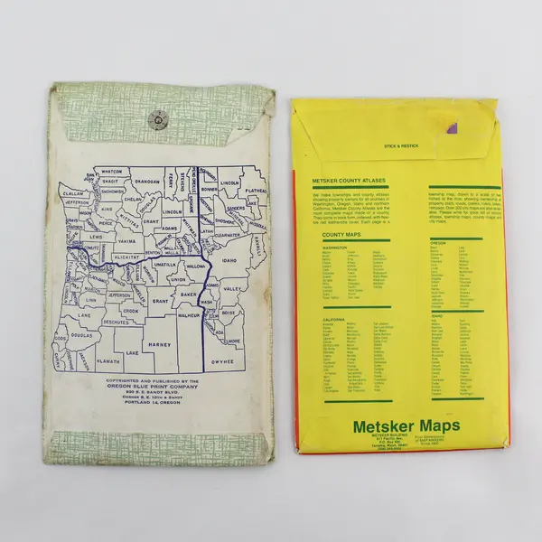 Lot Of 2 Vintage Washington County Oregon Maps Pittmon Metsker's