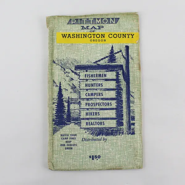 Lot Of 2 Vintage Washington County Oregon Maps Pittmon Metsker's