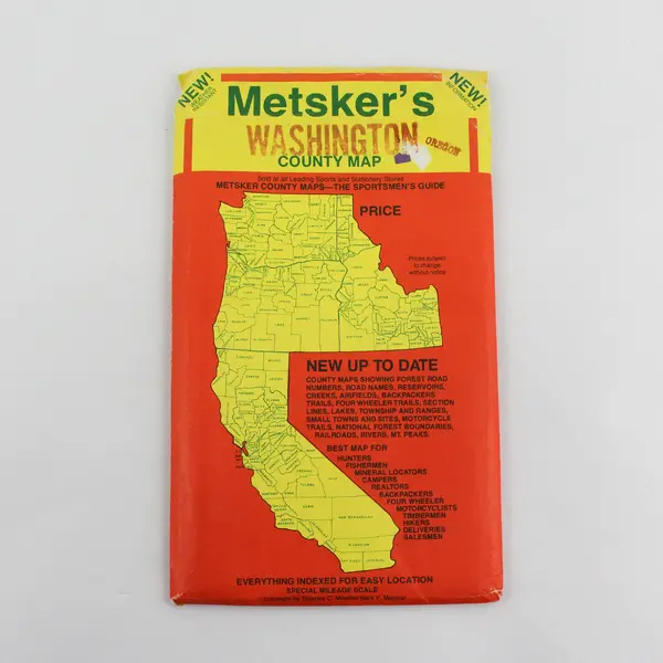 Lot Of 2 Vintage Washington County Oregon Maps Pittmon Metsker's
