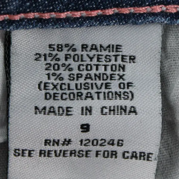 WALLFLOWER Juniors Size 9 Light Wash Stretch Cuffed Denim Jean Shorts