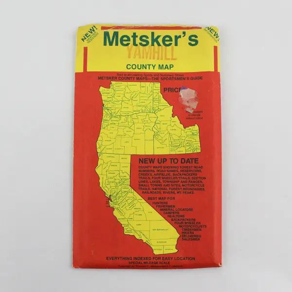 Lot Of 3 Vintage Marion County Polk County Yamhill County Oregon Metsker's Maps