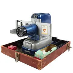 Vintage TDC VIVID Slide Projector Parts/Repair w/15 Glass &14 Metal Mounts