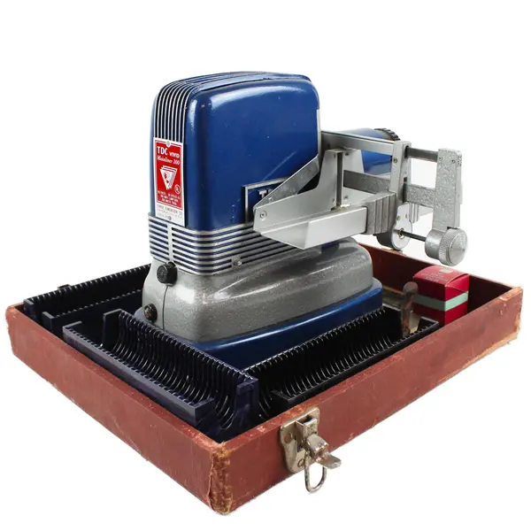 Vintage TDC VIVID Slide Projector Parts/Repair w/15 Glass &14 Metal Mounts