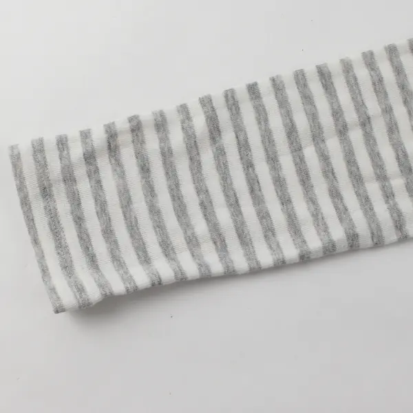 Old Navy Women's S Tall Gray/White Striped Perfect Long Sleeve Shirt