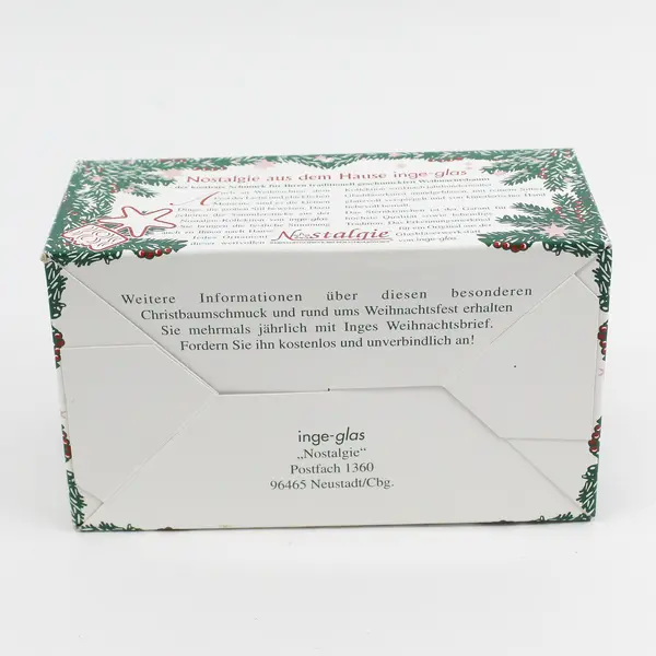 2001 Inge-Glas Nostalgie Santa Claus Bell Ornament In Original Box
