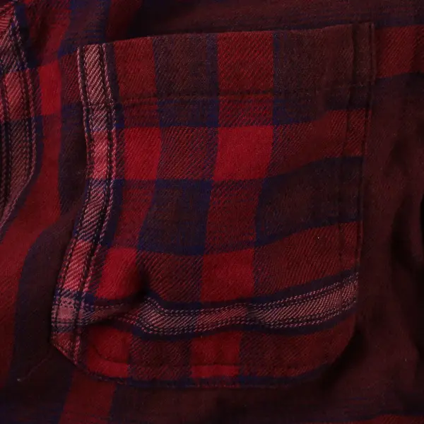 Mossimo Supply Co Women's S Purple/Red Boyfriend Fit Plaid Flannel Button Up