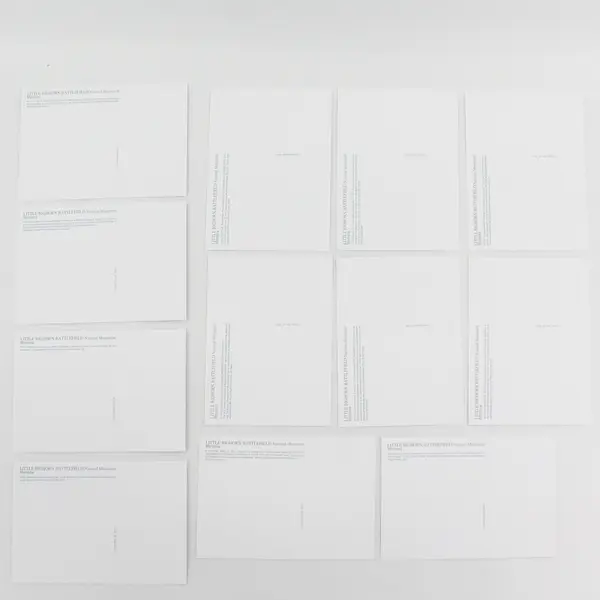 Little Bighorn Battlefield National Monument Set Of 12 Souvenir Prints