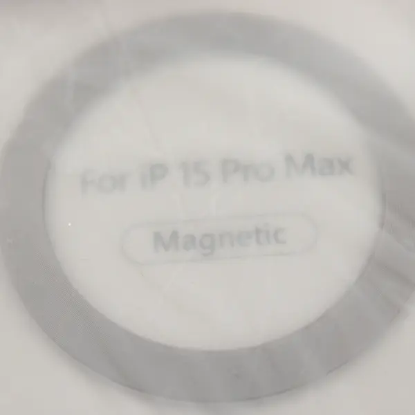 Unbranded iPhone15 Pro Max Silver & Clear Magnetic Phone Case + Screen Protector