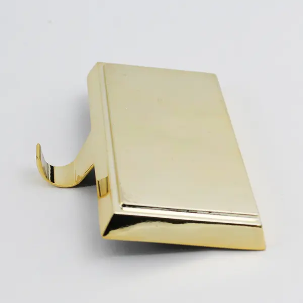 Set of 4 Gold-Toned Metal Over-Mantel Christmas Stocking Hangers