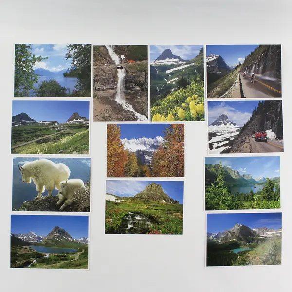Glacier National Park Set Of 12 Souvenir Prints Montana