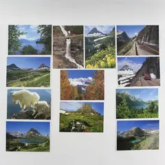 Glacier National Park Set Of 12 Souvenir Prints Montana