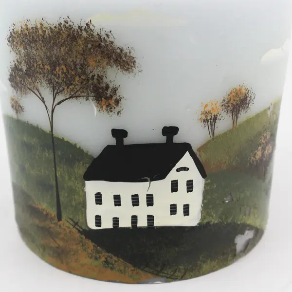 EsScentials Decorative Candle Countryside Scene 5in 