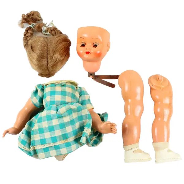 Vintage Collectible 1950s Large 12in "Bella" Doll - Not Assembled - All Included