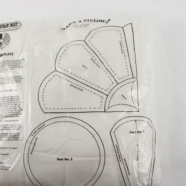 NWT Mountain Mist Pillowloft Pillow Form w/100% Cotton Cover Fits 14"x14" Cases