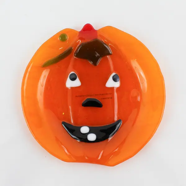 Set of 2 New Enesco Booville Pumpkin Dishes 105973 Halloween Collectible