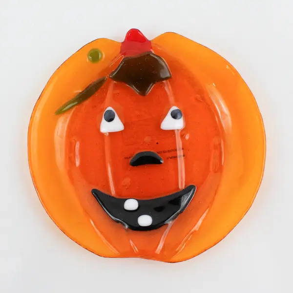 Set of 2 New Enesco Booville Pumpkin Dishes 105973 Halloween Collectible