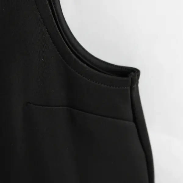 Topshop Women's 8 Black Rhinestone/Bead Encrusted Collar Sleeveless Shift Dress