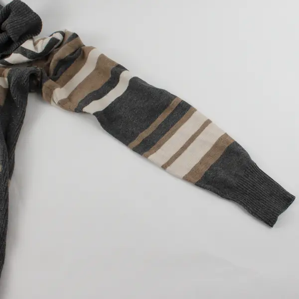 By & By Women's S Multicolor Striped Knit Long Sleeve Turtleneck Sweater