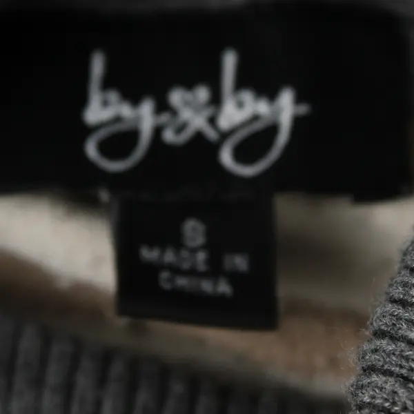 By & By Women's S Multicolor Striped Knit Long Sleeve Turtleneck Sweater