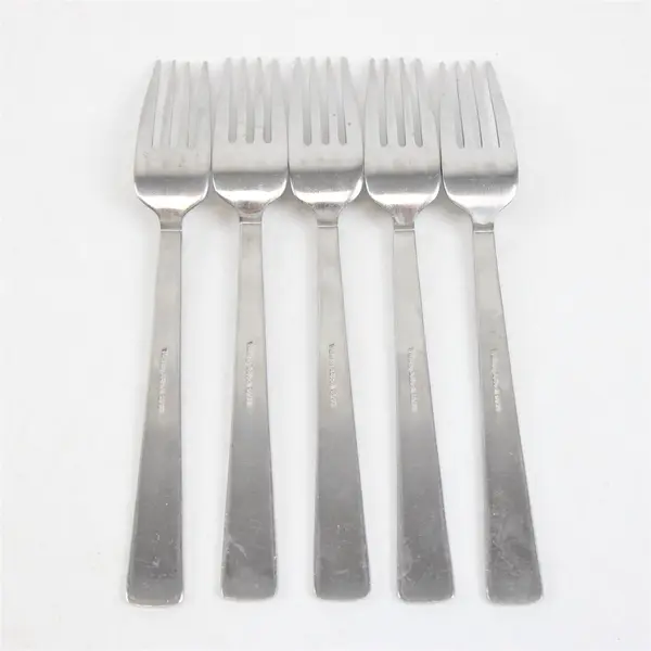Lot of 5 Villeroy & Boch Notting Hill Pattern 18/10 SS Salad Forks 7.5" Good