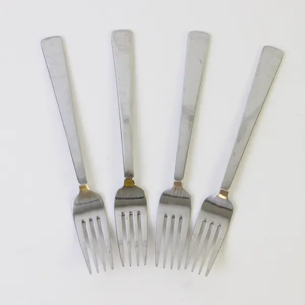 Lot of 4 Villeroy & Boch Notting Hill Pattern 18/10 SS Salad Forks 7.5" Good