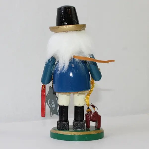 Santa's World Kurt S. Adler Inc Blue Wooden Nutcracker Blue Coat Soldier #C0828