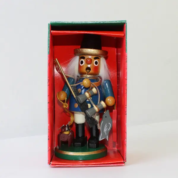 Santa's World Kurt S. Adler Inc Blue Wooden Nutcracker Blue Coat Soldier #C0828