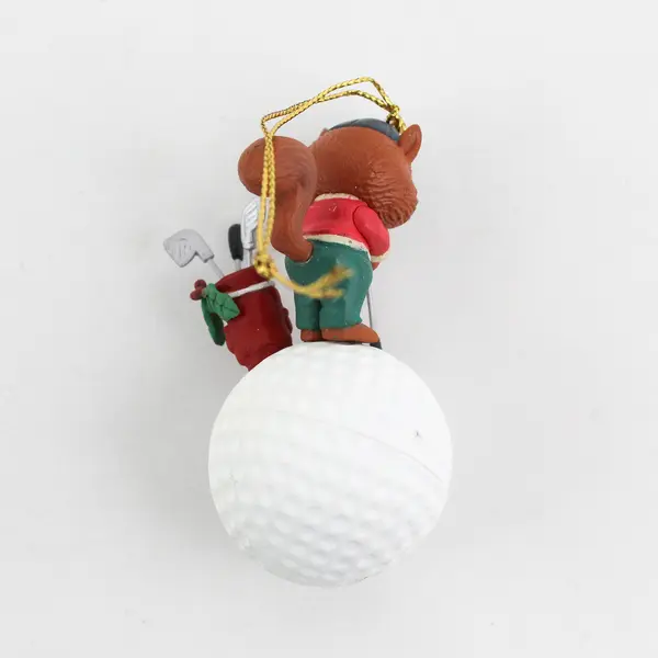 Vintage Lustre Fame Christmas Traditions Bunny Golfer Ornament - New