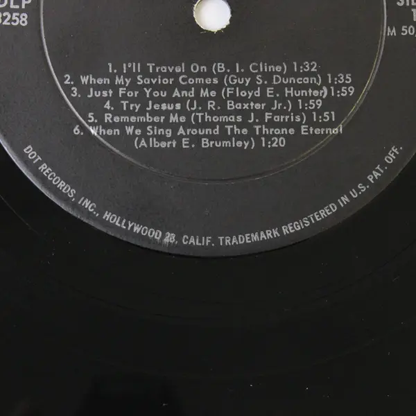 Stamps-Baxter Quartet Beloved Gospel Songs 12" Vinyl Record