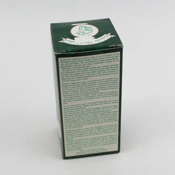 Lauscha Glas Hand-Decorated Blown Glass Angel Ornament - New