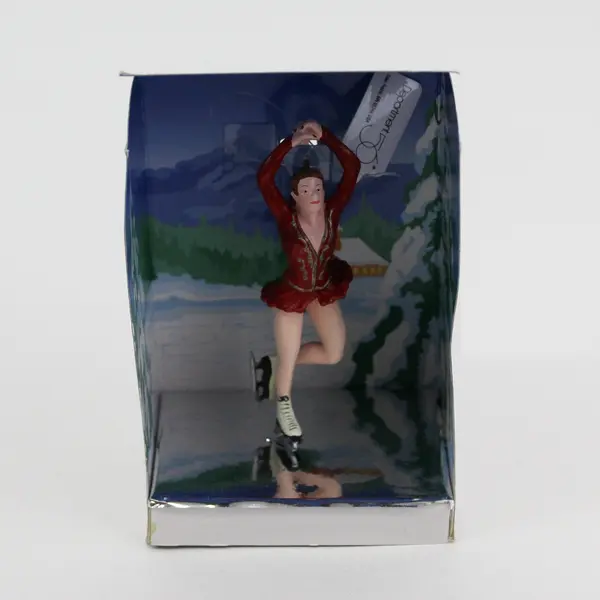 Department 56 Valley Lake Red Skater Christmas Ornament Retired New