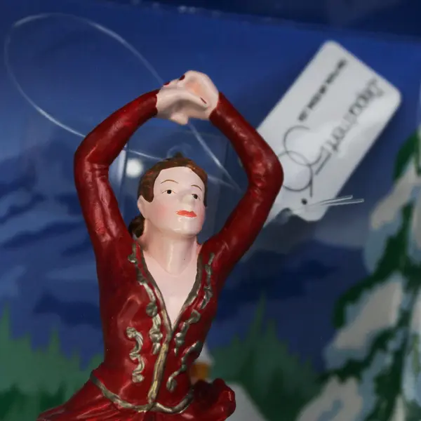 Department 56 Valley Lake Red Skater Christmas Ornament Retired New