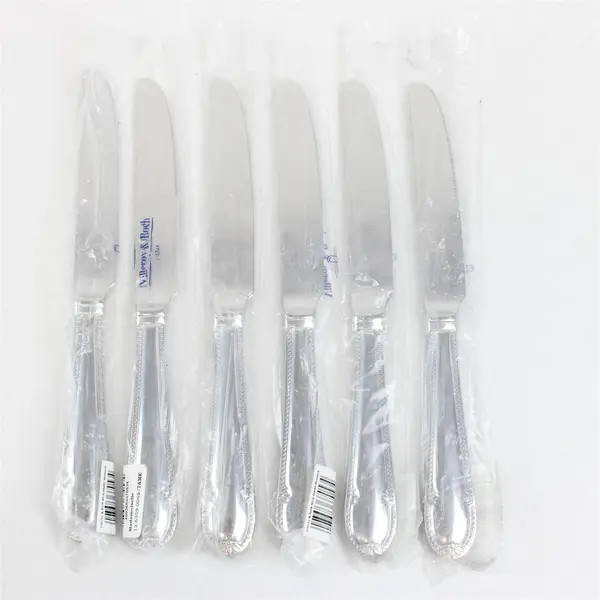 6 Villeroy & Boch Mademoiselle Pattern 18/10 SS Solid Dinner Knives 9.25" New