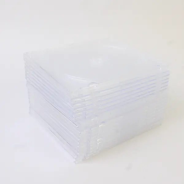 Lot of 18 Slim Clear CD/DVD Jewel Cases - Like New
