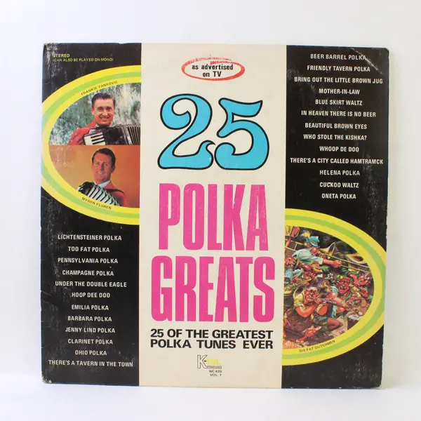 25 Polka Greats 12"  Vinyl Record